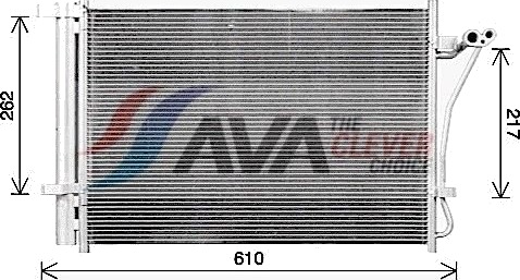 AVA COOLING SYSTEMS HY5470D Kondensator, klimaanlegg