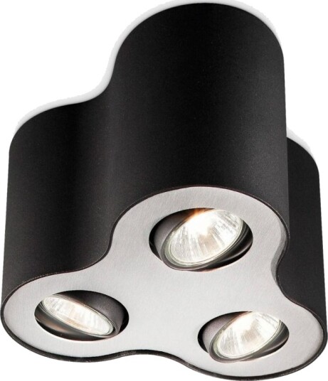 Philips MyLiving Pillar 3 GU10 Sort/Alu frontplate med lyskilde Ledvance GU10 RA90 Dimbar