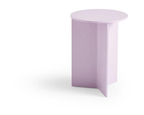 HAY Slit Wood Sofabord Rundt Ø35 Rosa