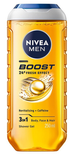 NIVEA MEN Boost Shower Gel 250 ml NIVEA MEN Boost Shower Gel 250 ml
