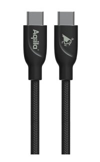 Aqiila Cablebird CB13 240W USB-C Kabel 3m Flettet Svart Aqiila Cablebird CB13 240W USB-C Kabel 3m Flettet Svart