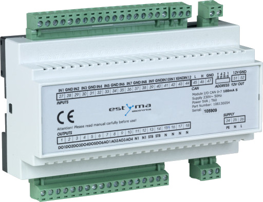 Ekstra i/o-modul 0-7 for Metro Compact