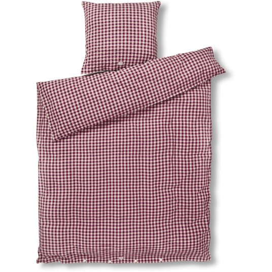 Juna Bæk & Bølge Dynetrekksett 150x210 cm Rosa / Plomme Juna Bæk & Bølge Dynetrekksett 150x210 cm Rosa / Plomme