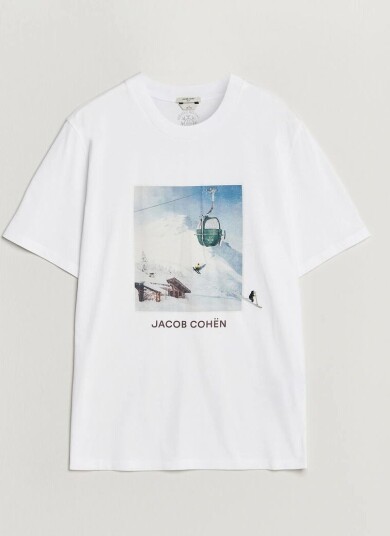 Jacob Cohën Apres Ski Printed T Shirt White
