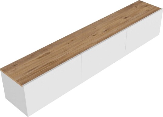 West Tv-benk 150 cm - Hvit/Brun West Tv-benk 150 cm - Hvit/Brun