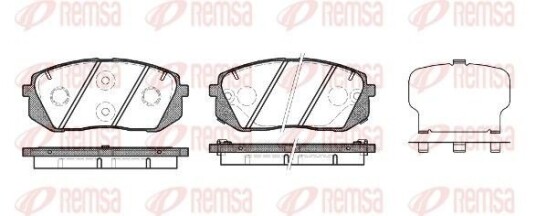 Bremseklosser REMSA 1302.22 Bremseklosser REMSA 1302.22