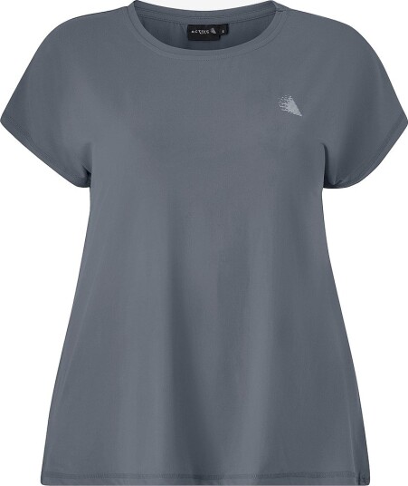 Zizzi   Treningstopp Abasic O neck Tee   Grå