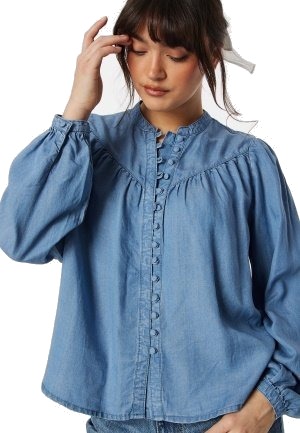 ONLY Onlaverie LS denim blouse Medium Blue Denim S ONLY Onlaverie LS denim blouse Medium Blue Denim S