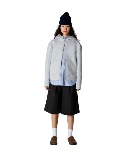 Woodbird Wbwuji Scuba Zip Hoodie   Grey   S