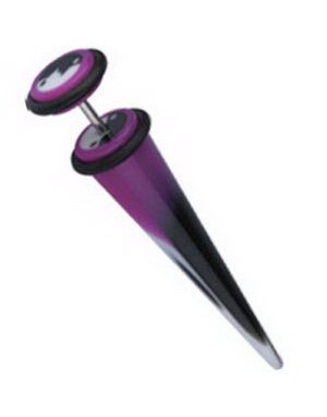 Big Needle Purple/Black/White Fake Piercing
