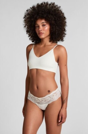 Hunkemöller Florence hipster string Hvit