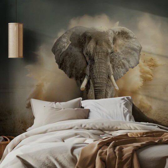 Tapet – Løpende Elefant Tapet – Løpende Elefant