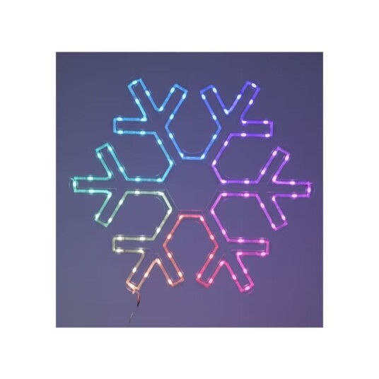 Lifetime Julekule RGB Snøflakes 50 x 43 cm LED