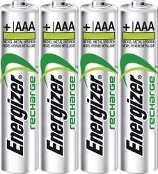 ENERGIZER Batteri AAA/LR03 Oppladbart Ni-Mh 500mAh 4-pk
