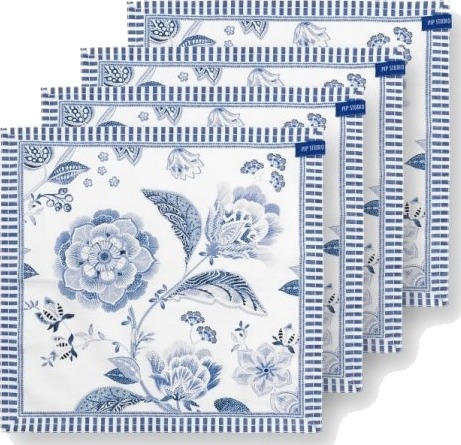 Pip Studio S/4 Napkins Regal Blu