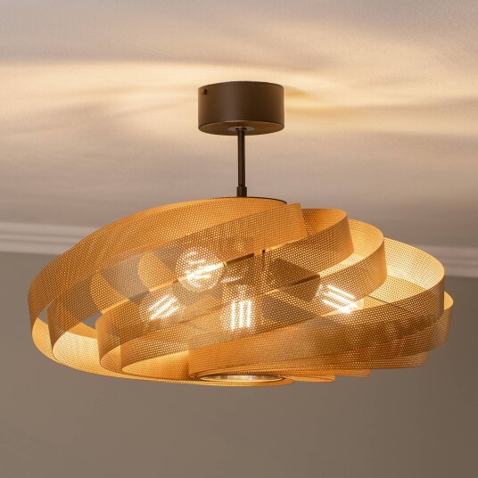 Euluna Vento taklampe gullfarget Ø 60 cm