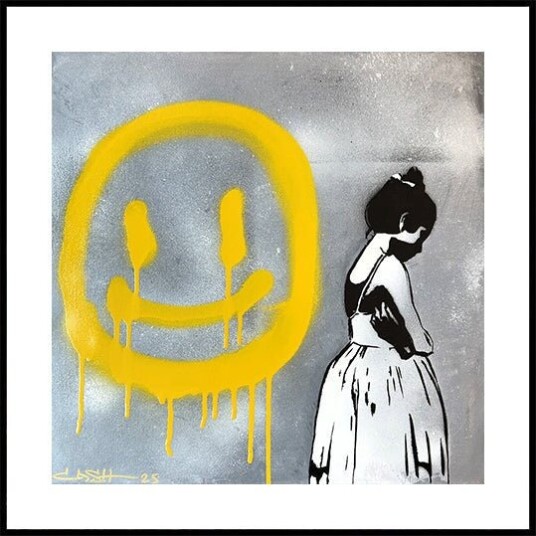 Behind the smile Plakat Plakat / 100x100cm