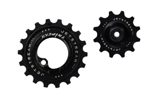 Tripeak Oversized trinsehjul Jetstream pro keramiske lagre Shimano 91XX 12T/18T sort