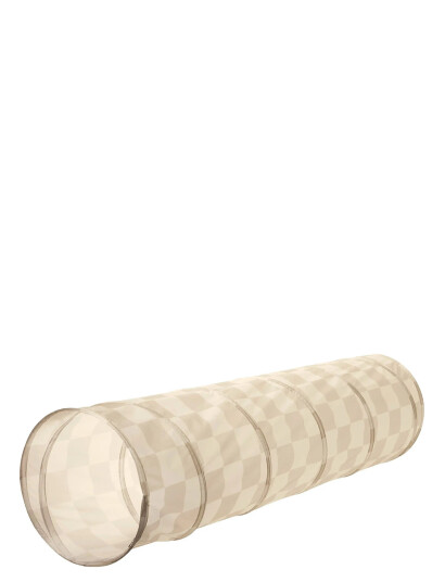 3 Sprouts Play Tunnel Checkerboard Beige Beige One Size