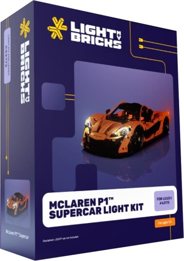 Light My Bricks McLaren P1 Supercar lyssett