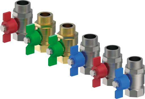 Uponor Kombiportventilsett X6, DN20, M/F