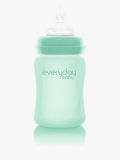 Everyday Baby Glass Baby Bottle Healthy + Mint Green 150Ml - Green - 150 ml Everyday Baby Glass Baby Bottle Healthy + Mint Green 150Ml - Green - 150 ml