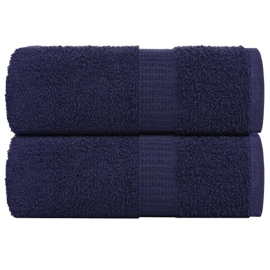 Vaskehåndklær FROGN 2 stk marineblå 30x30 cm 360 gsm Vaskehåndklær FROGN 2 stk marineblå 30x30 cm 360 gsm