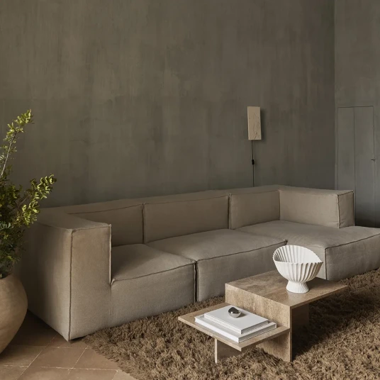 Ferm Living Catena Sofa Center S100   Rich Linen   Natural