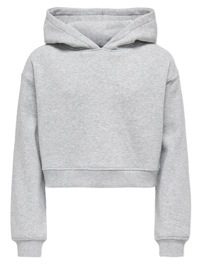 Kids Only Kogsweat L/S Hoodie Short Swt Noos Grey 110 116 Kids Only Kogsweat L/S Hoodie Short Swt Noos Grey 110 116