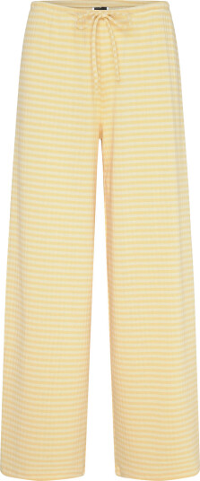 Gina Tricot Striped Soft Trousers - Yellow - XS Gina Tricot Striped Soft Trousers - Yellow - XS