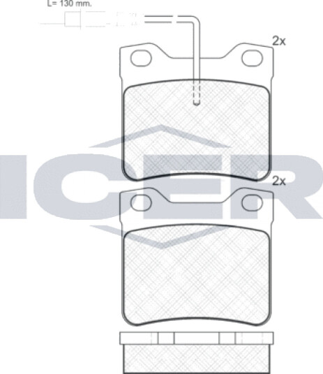 Bremseklosser sett ICER 141241