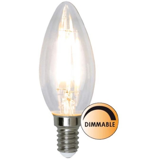Globen Lighting Lyspære LED 351-03 Filament Krom Klar 3,2W Dimbar E14 Globen Lighting Lyspære LED 351-03 Filament Krom Klar 3,2W Dimbar E14