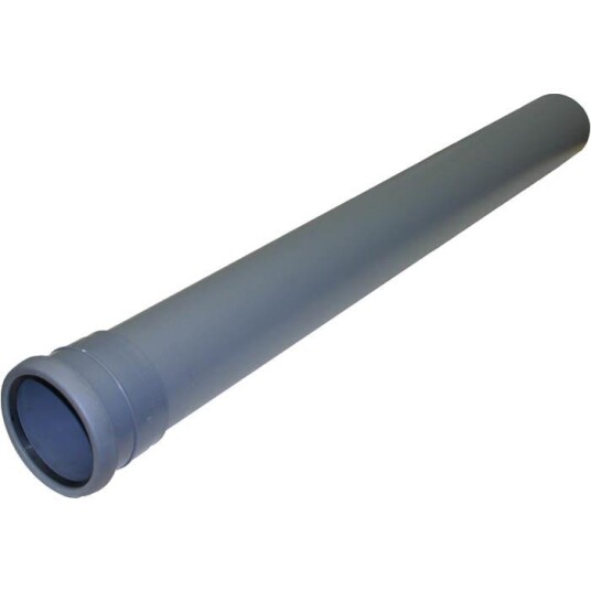 Pipelife 070041 Avløpsrør med 1 muffe 75 x 250 mm Innendørsavløp
