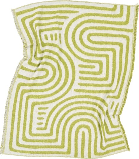 Tepper Ullmixpledd Melody grønn/lilla Størrelse: 130 x 170 cm