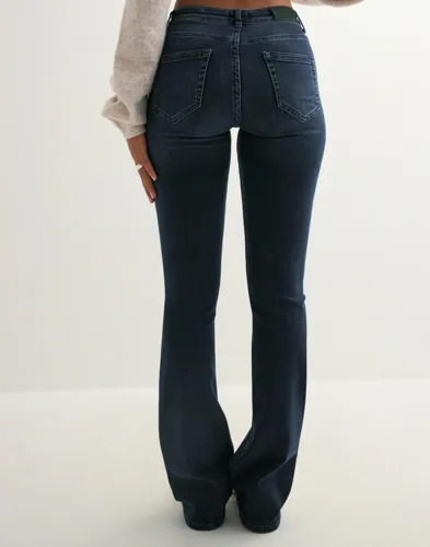Only Blå Onlblush Mid Flared Dnm REA409 Noos