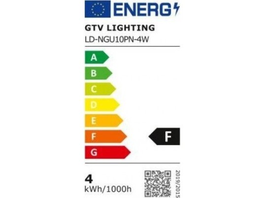 Gtv Led-Pære Gu10 4W Smd2835 4000K 120 Grader 300Lm Ld-Ngu10pn-4W Gtv Led-Pære Gu10 4W Smd2835 4000K 120 Grader 300Lm Ld-Ngu10pn-4W