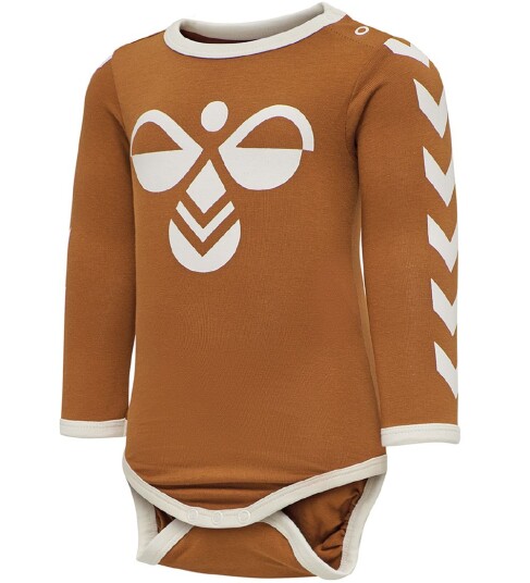 Hummel Body I/e HmlFlipper Oransje m. Logo 62 Langermet Body Brun