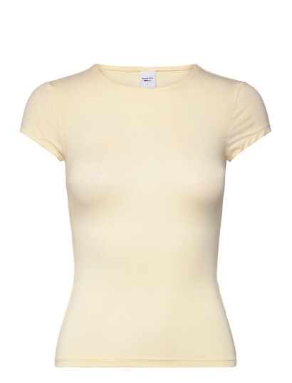 Gina Tricot Slim Fit Top   Yellow   S