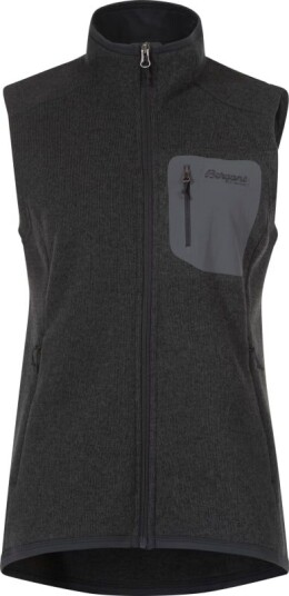 Bergans Women's Kamphaug Knitted Vest XS , Dark Shadow Grey