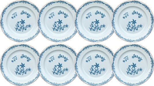 Ostindia Sidetallerken 18 cm 8 pk