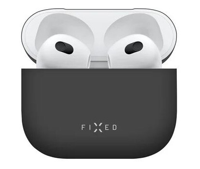 FIXED Silky Silicone case for Apple Airpods 3 Black