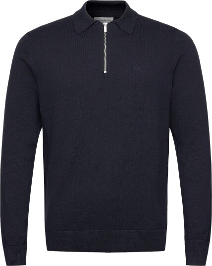 Lindbergh | 100% Recycle Knit Half Zip Polo Collar | XL