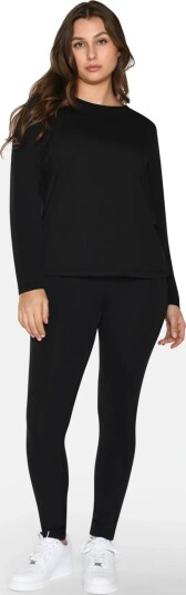 URBAN QUEST 2 Pack Women Bamboo Long Leggings Black L