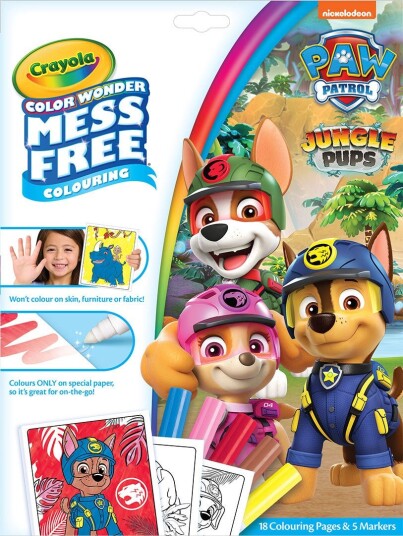 Crayola Colorwonder Paw Patrol Jungle Pups Fargeleggingsbok