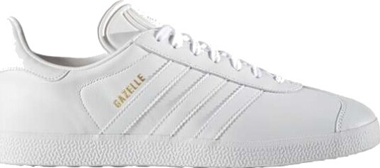 Adidas Originals Gazelle Herre Cloud White/Cloud White/Gold Metallic 44 2/3