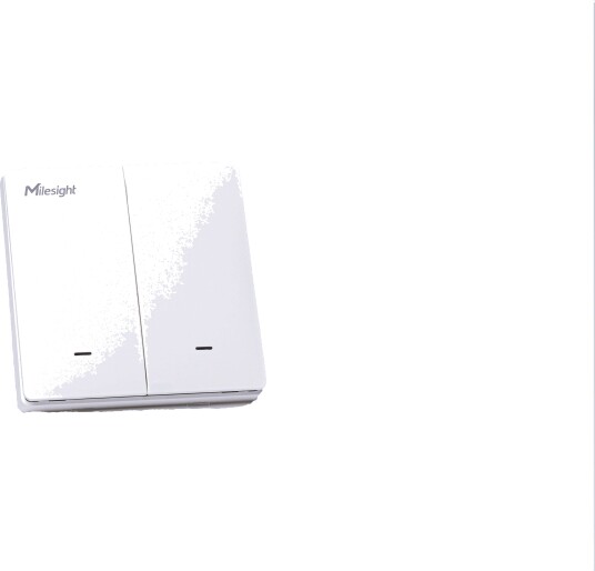 Milesight Ws502 LoRaWAN Veggbryter - 2-veis, 2-knapp, 100-250v, 10a - Hvit Milesight Ws502 LoRaWAN Veggbryter - 2-veis, 2-knapp, 100-250v, 10a - Hvit
