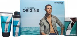 Cristiano Ronaldo CR7 Origins Gavesett 100ml EDT Spray + 150ml Dusjgel + 150ml Kroppsspray