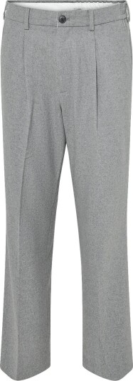 Selected Slm220 Loose Finn Wool Blend Pant GREY MELANGE M