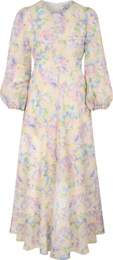 Adelle Dress Multi AOP XL Silk print maxi dress