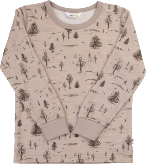 Joha Trøye i ull/bambus «Forest» Beige